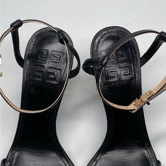 Givenchy G Cube Sculptural Heel Leather Sandals size 37 - Picture 10 of 13
